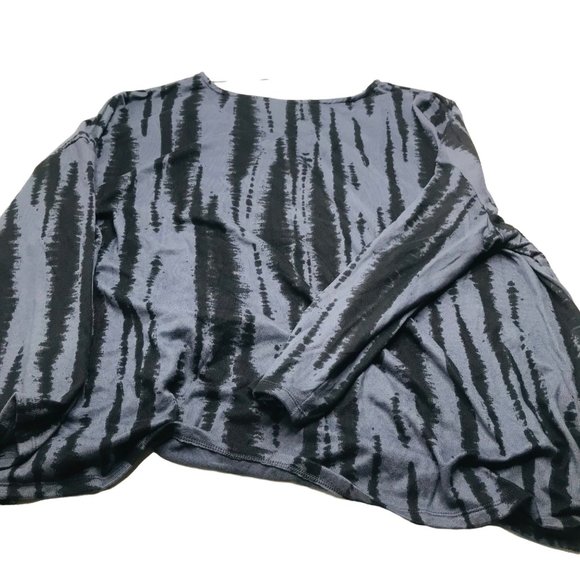 Terra And Sky Women's Size 3X 24W-26W V-Neck Twist Side Brushed Long Sleeve Top - Picture 2 of 15